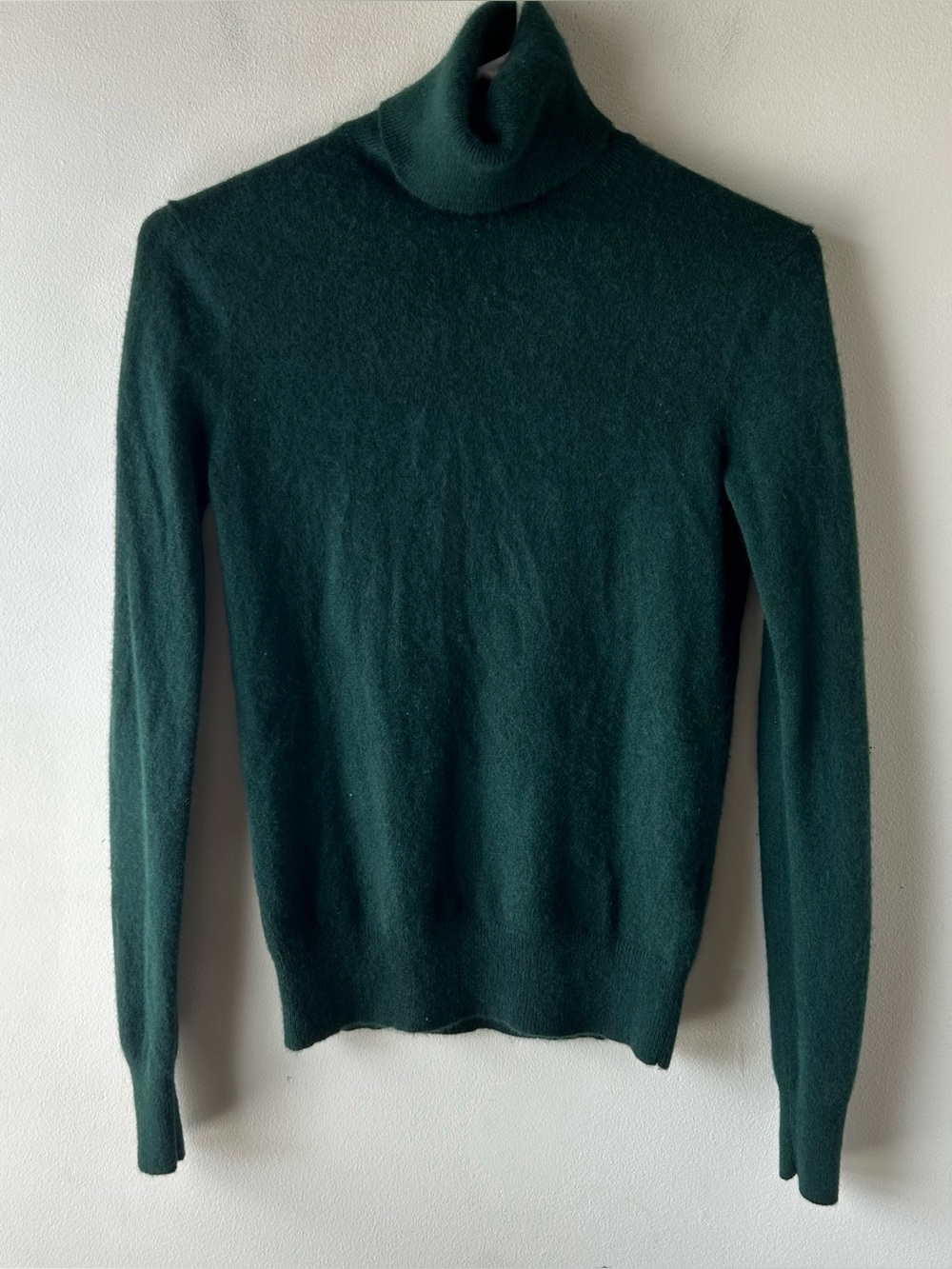 Polo Ralph Lauren 100% Cashmere Turtleneck Sweater Forest Green XS